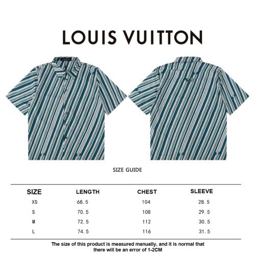 Louis Vuitton 24SS striped print short-sleeved shirt 3.21