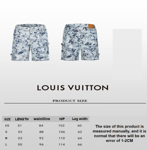 Louis Vuitton 24SS new washed denim Shorts 3.21