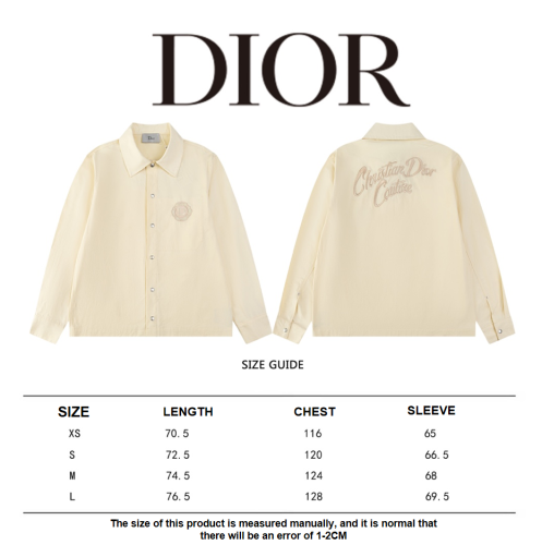 Dior 24SS embroidered badge logo shirt 3.21