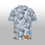 Louis Vuitton 24SS new washed denim short-sleeved T-shirt 3.21
