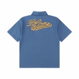 Louis Vuitton x Pharrell Williams denim embroidered short sleeves T-shirt 3.29