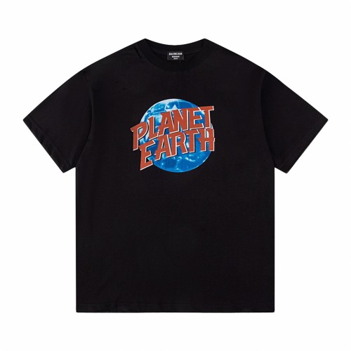 Balenciaga environmentally friendly earth design logo short-sleeved T-shirt Black 3.29