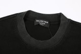 Balenciaga catwalk style design logo short-sleeved T-shirt Black 3.29