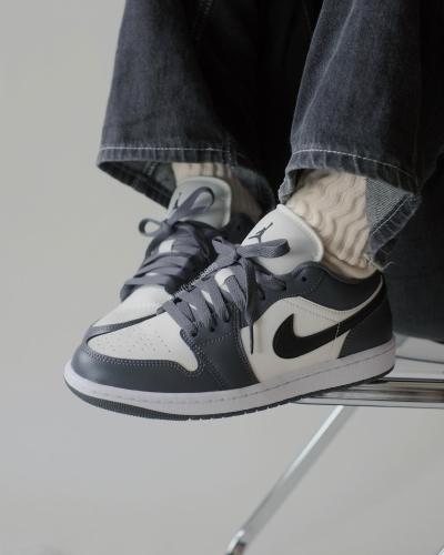 Jordan 1 Low Dark Grey (Women's)