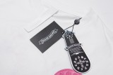 Chrome Hearts embroidered horseshoe logo metal accessories short-sleeved T-shirt White 4.2