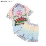 Casablanca 23SS seaside castle short-sleeved T-shirt & shorts 4.9