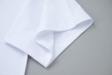 Balenciaga three-dimensional fluffy foam letter logo short-sleeved T-shirt White 4.24