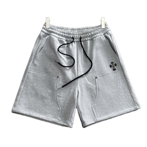 Chrome Hearts single Metal cross embroidery craft shorts White 5.15