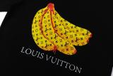 Louis Vuitton hand-painted banana logo short-sleeved T-shirt Black 5.22