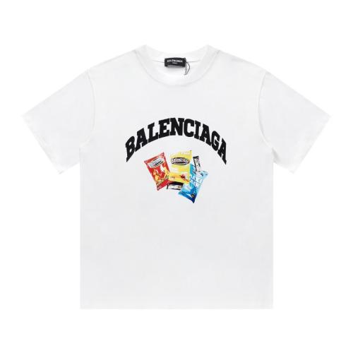 Balenciaga 24SS potato chip packaging logo short-sleeved T-shirt White 6.5