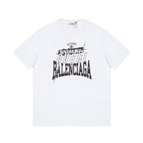 Balenciaga x Gucci 24SS Co-branded logo short-sleeved T-shirt White 6.13