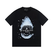 Givenchy 3D shark logo short sleeve T-shirt Black 6.13