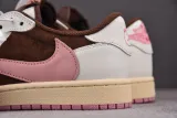 Air Jordan 1 Low OG Travis Scott DARK PONY/PINK OXFORD
