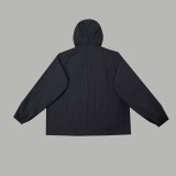 Burberry knight logo patch nylon hooded jacket Black 7.24
