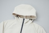 Burberry knight logo patch nylon hooded jacket White 7.24