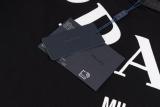 Prada new collar logo short sleeve T-shirt Black 7.30