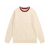 Gucci Red Hollow Collar Sweater