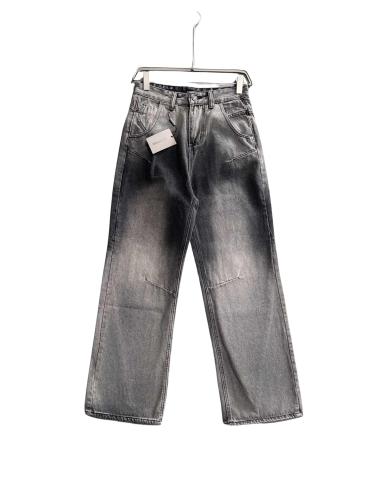 Balenciaga Heavy Washed Distressed Denim Trousers Grey 01.03