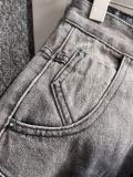 Balenciaga Heavy Washed Distressed Denim Trousers Grey 01.03