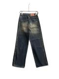 Balenciaga Heavy Washed Distressed Leg Denim Trousers Drak Blue 01.03