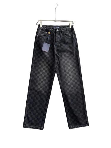 Louis Vuitton 25SS washed plaid denim trousers 01.03