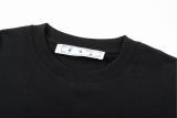 OFF-WHITE Hand-painted palm LOGO print short-sleeved T-shirt Black 01.13