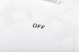 OFF-WHITE Moon's Back LOGO Printed Short Sleeve T-Shirt White 01.13