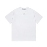 OFF-WHITE Moon's Back LOGO Printed Short Sleeve T-Shirt White 01.13