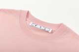 OFF-WHITE Moon's Back LOGO Printed Short Sleeve T-Shirt Pink 01.13