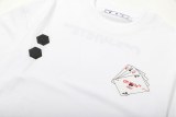 OFF-WHITE Playing Cards Logo Printed Short Sleeve T-Shirt White 01.13