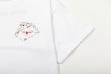 OFF-WHITE Playing Cards Logo Printed Short Sleeve T-Shirt White 01.13