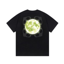 OFF-WHITE Moon's Back LOGO Printed Short Sleeve T-Shirt Black 01.13