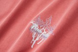 Chrome Hearts 24ss Lightning Diamond Short Sleeve T-shirt Orange 25306