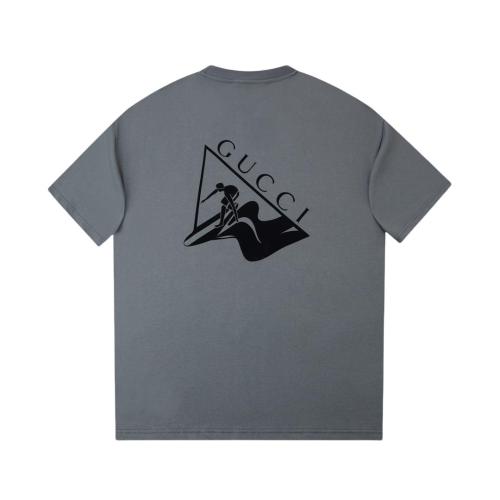 Gucci 24ss surf print short-sleeved T-shirt Grey 25306