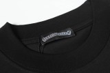 Chrome Hearts Early Spring New Cross Foam Short Sleeve T-shirt Black 25313