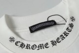 Chrome collar Sanskrit logo pocket short sleeve T-shirt White 25313