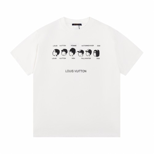Louis Vuitton & NIGO Designer Head Print Logo T-shirt 2.0 White 25320