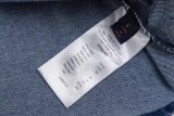Louis Vuitton 25SS catwalk denim short-sleeved shirt Blue 25320