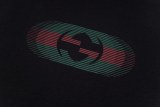 Gucci overlapping logo print short-sleeved T-shirt Black 25320