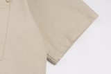Louis Vuitton 25SS catwalk denim short-sleeved shirt light brown 25320