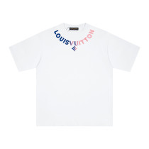 Louis Vuitton employee-exclusive gradient embroidered short-sleeved T-shirt White 25320