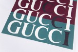 Gucci overlapping logo print short-sleeved T-shirt White 25320