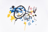 Louis Vuitton hand-painted smiley face print short-sleeved T-shirt White 25320