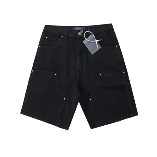 Louis Vuitton Heavy Washed Denim Shorts Black 25327