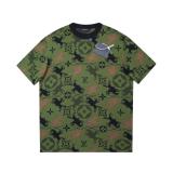 Louis Vuitton Camouflage Horse Knitted Short Sleeve T-Shirt 25327