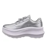 CDG x SALOMON SR811 Leather Platform Silver