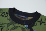 Louis Vuitton Camouflage Horse Knitted Short Sleeve T-Shirt 25327