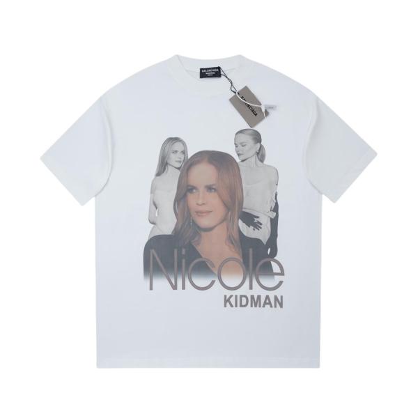 Balenciaga ppkrit co-branded short-sleeved T-shirt White 25327