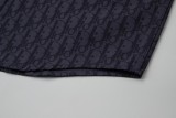 Dior all-over logo navy blue short-sleeved shirt 25327