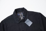 Louis Vuitton Heavy Washed Denim Shirt Black 25327